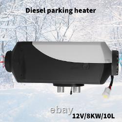 8KW 12V Air Diesel Heater with LCD Switch Car Boat Truck Quiet Parking Heater TOP
