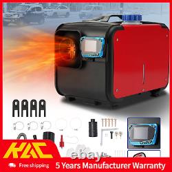Diesel Air Heater All-in-one 12V 5KW Remote Control 5 L For Car Trucks Red
