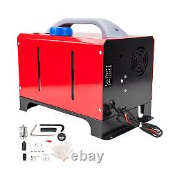 Diesel Air Heater Black 12V All-in-one 5KW 5 L Tank For Car Trucks RV Red