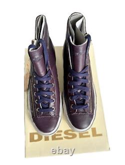 Diesel EXPO ZIP High Top Fashion leather Sneakers US7.5 UK7.5 EU38