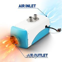 Diesel Parking Air Heater 5kW 12V Remote Control White and Blue For Car RV