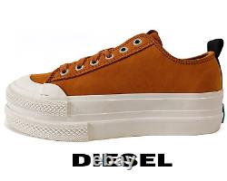 Diesel S-Jomua LC Sudan Brown Women 7.5 US Platform Lace Up Sneakers