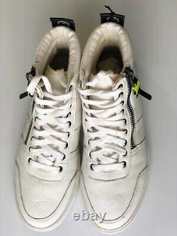 Diesel White Leather S-Dvelows Mens High Top Sneaker Size 9.5 US