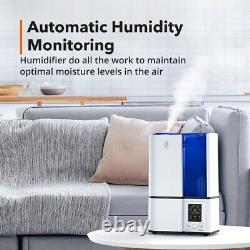 Humidifiers for Bedroom Large Room Home, 6L Cool Mist Top Fill Essential