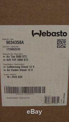 NEW Heater Webasto Air Top 2000 STC 12v Diesel