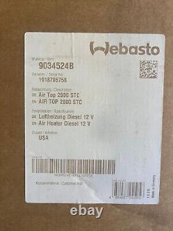 NEW WEBASTO AIR TOP 2000 STC 12V 2.0 kW DIESEL HEATER FOR CARS, BOATS