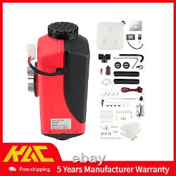New Split Parking Heater 5KW 12V Diesel Air Heater for Cars RV SUV Black and Red
