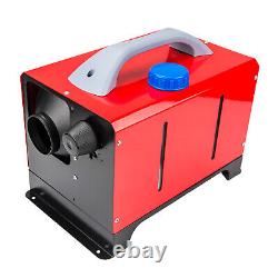 Red Diesel Air Heater Black 12V All-in-one 5KW 5 L Tank For Car Trucks RV