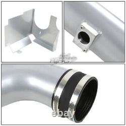 Silver Cold Air Intake Pipe&heat Shield For 01-04 Silverado/sierra 6.6 Diesel V8
