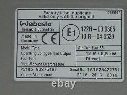 Webasto AirTop Evo 55 Diesel 12 Volt Standheizung komplett mit Bausatz TOP
